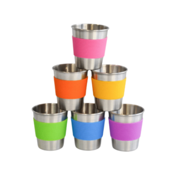 Mindful Mealtime Stainless Steel Cups 