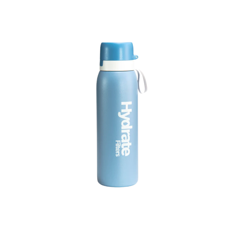 H2Go Filtered Water Bottle from Hydrate Filters - Stainless Steel